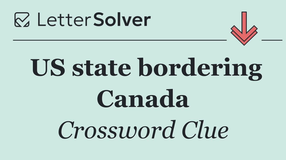 US state bordering Canada