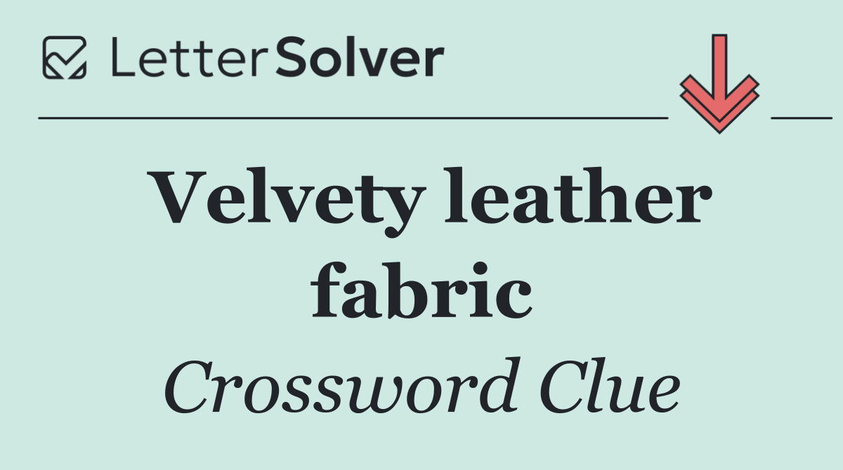 Velvety leather fabric