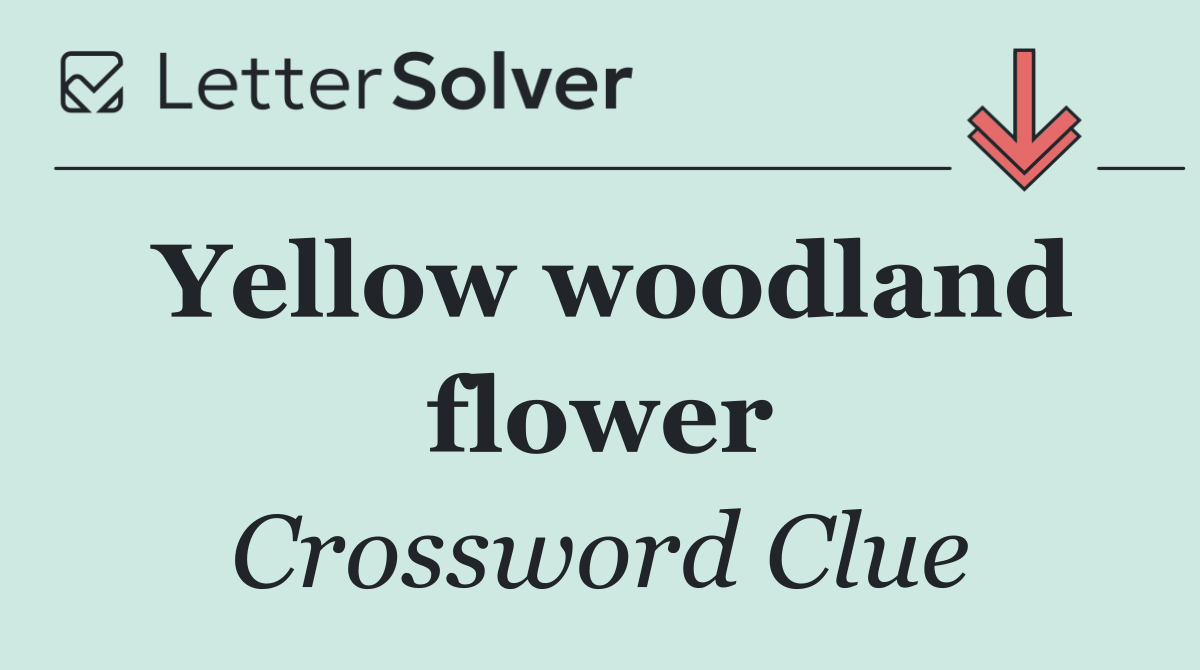 Yellow woodland flower