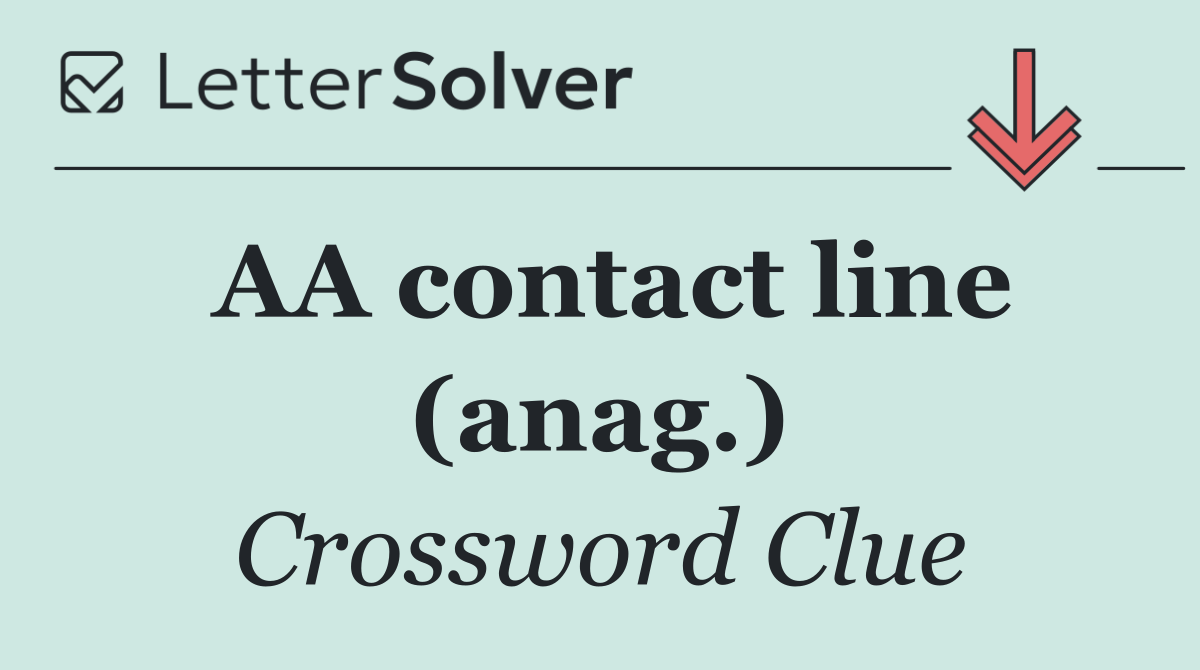 AA contact line (anag.)