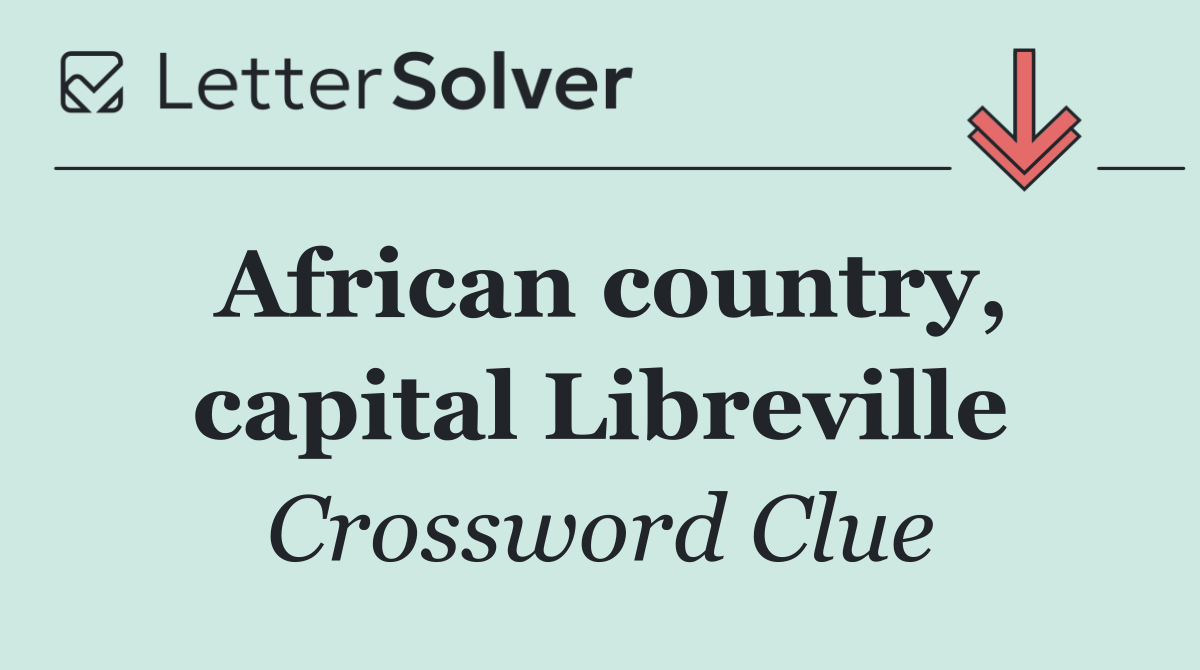 African country, capital Libreville