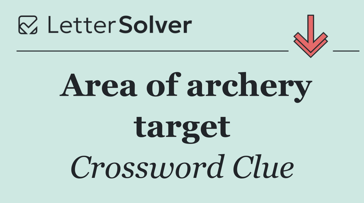 Area of archery target