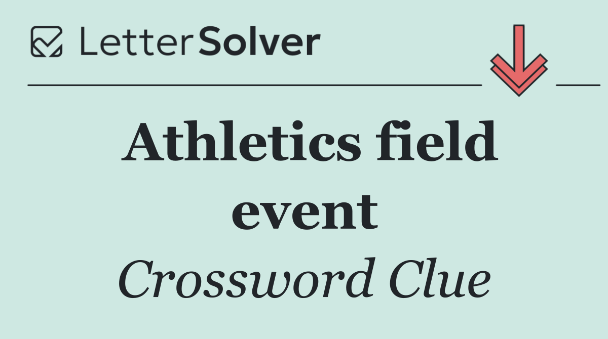 Athletics field event