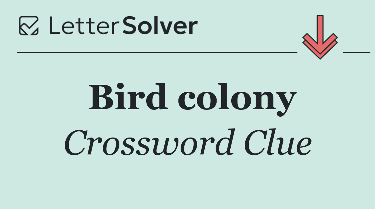 Bird colony