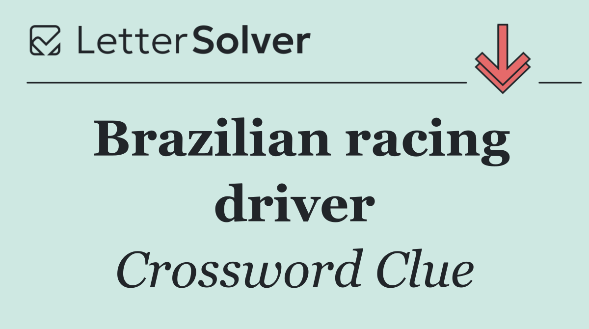 Brazilian racing driver