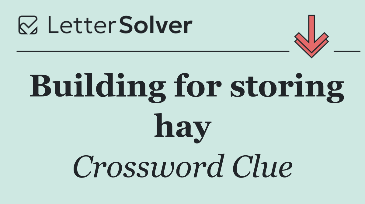 Building for storing hay