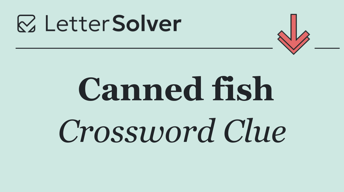Canned fish