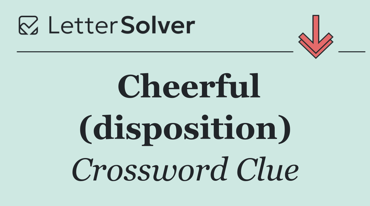 Cheerful (disposition)