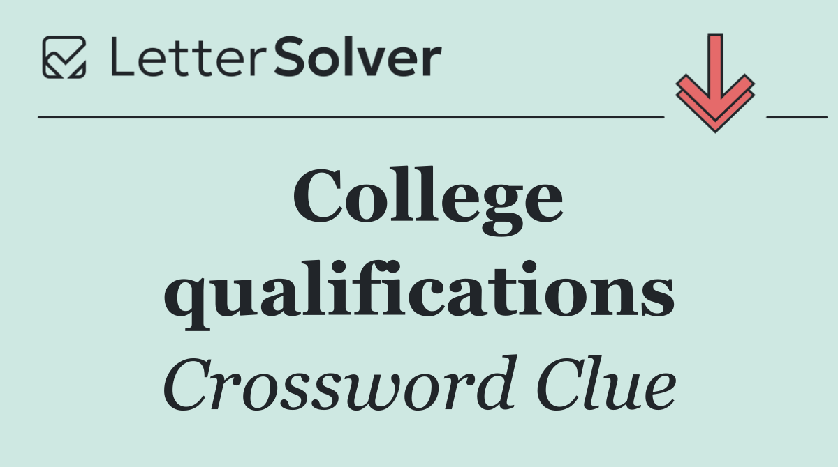 College qualifications