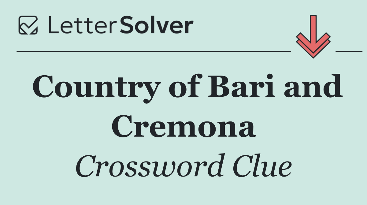 Country of Bari and Cremona