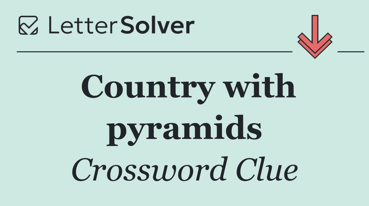 Country with pyramids