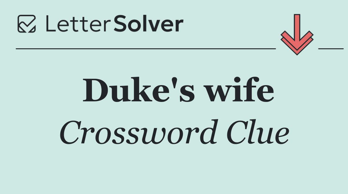 Duke's wife