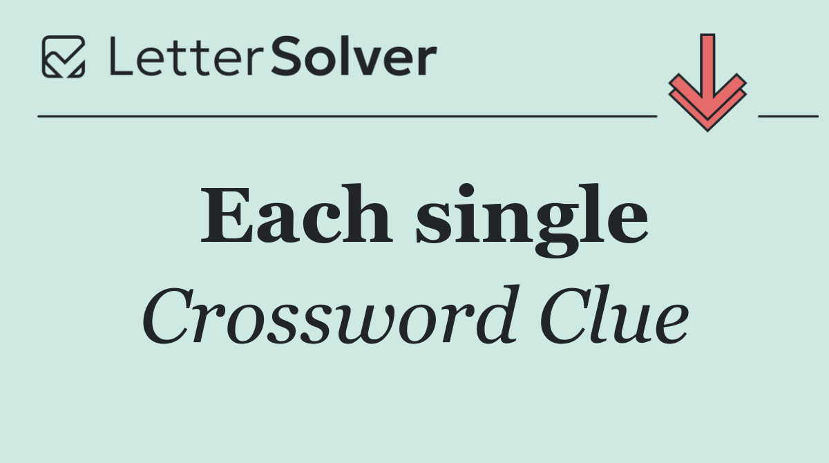 Each single
