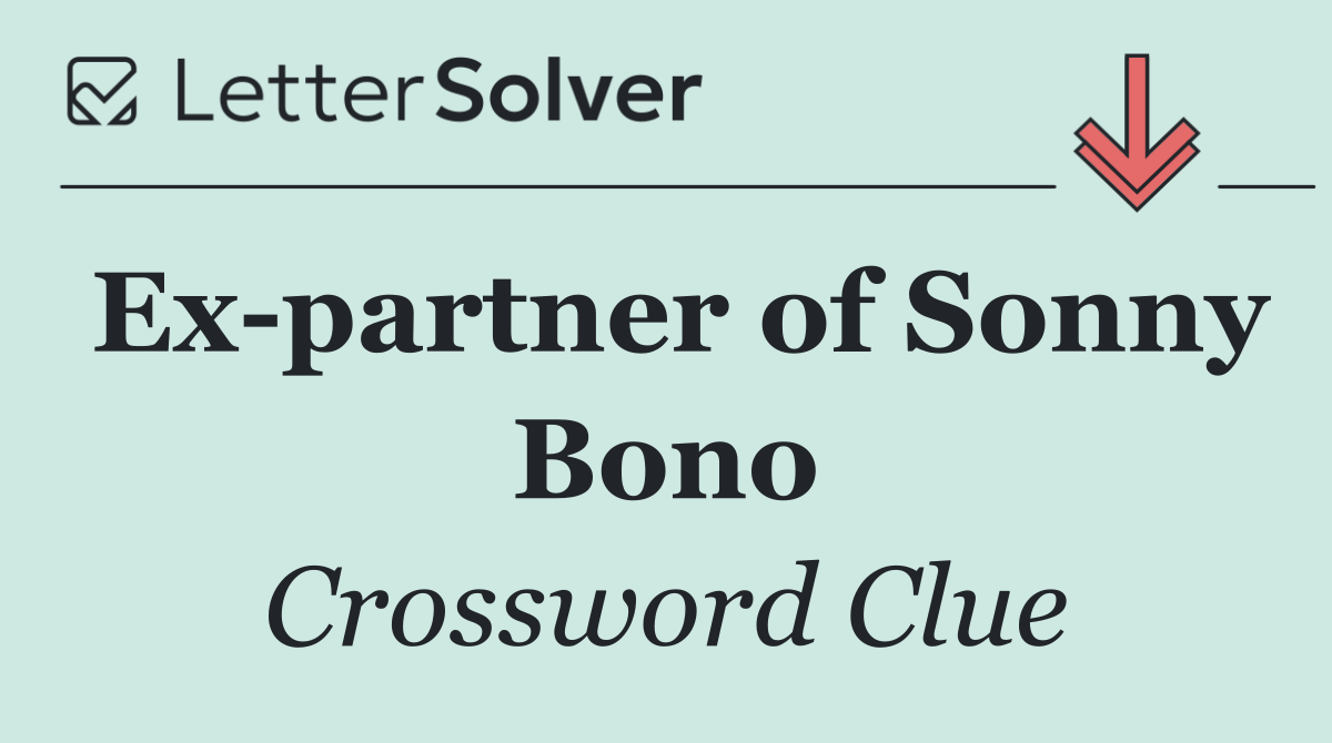 Ex partner of Sonny Bono