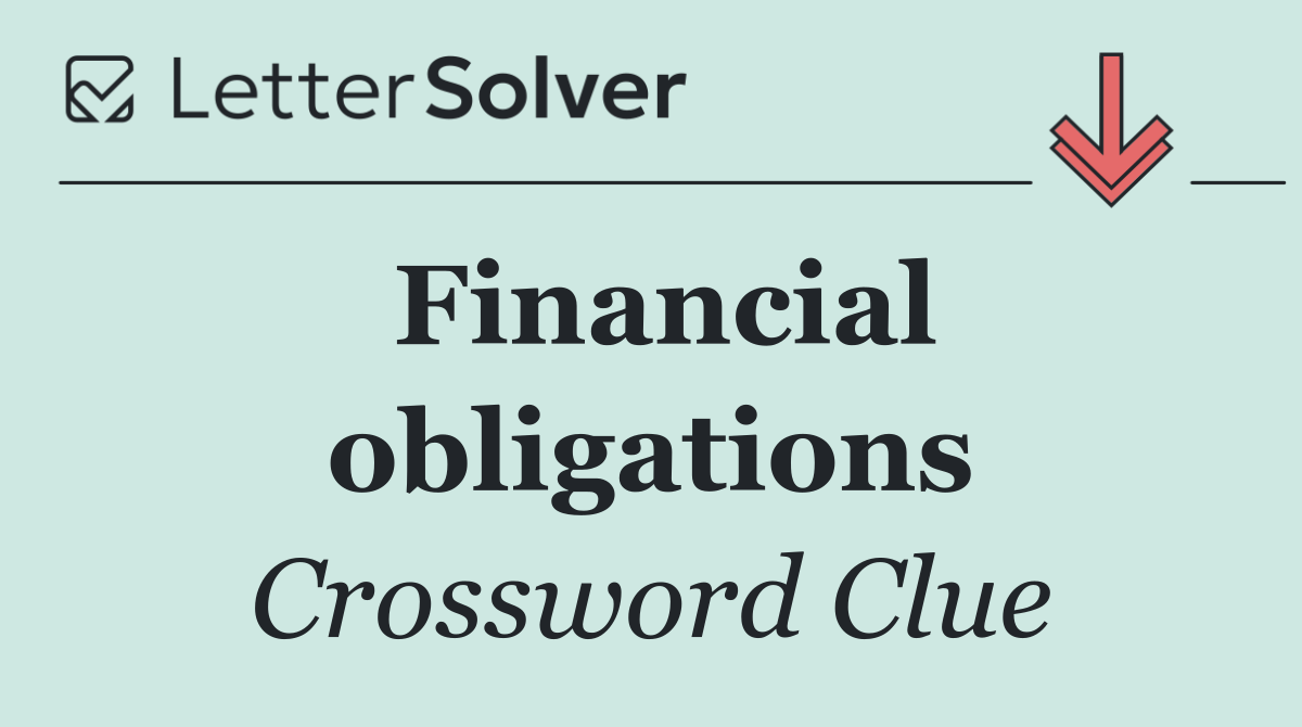Financial obligations