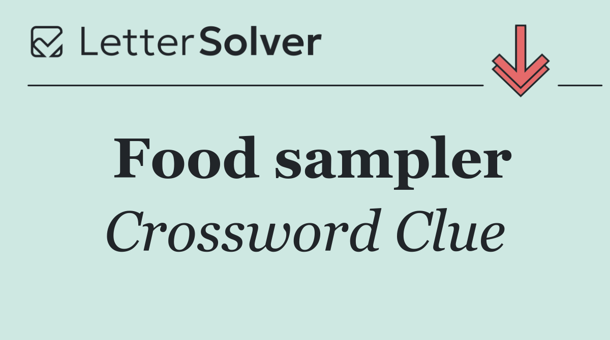 Food sampler
