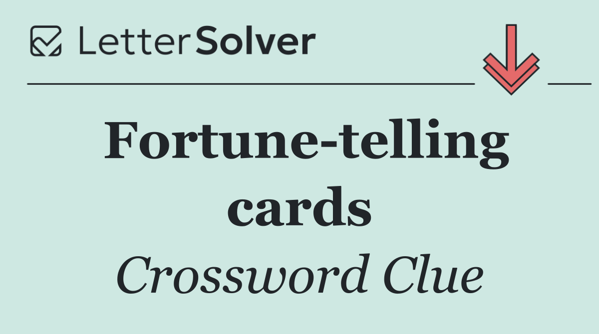 Fortune telling cards
