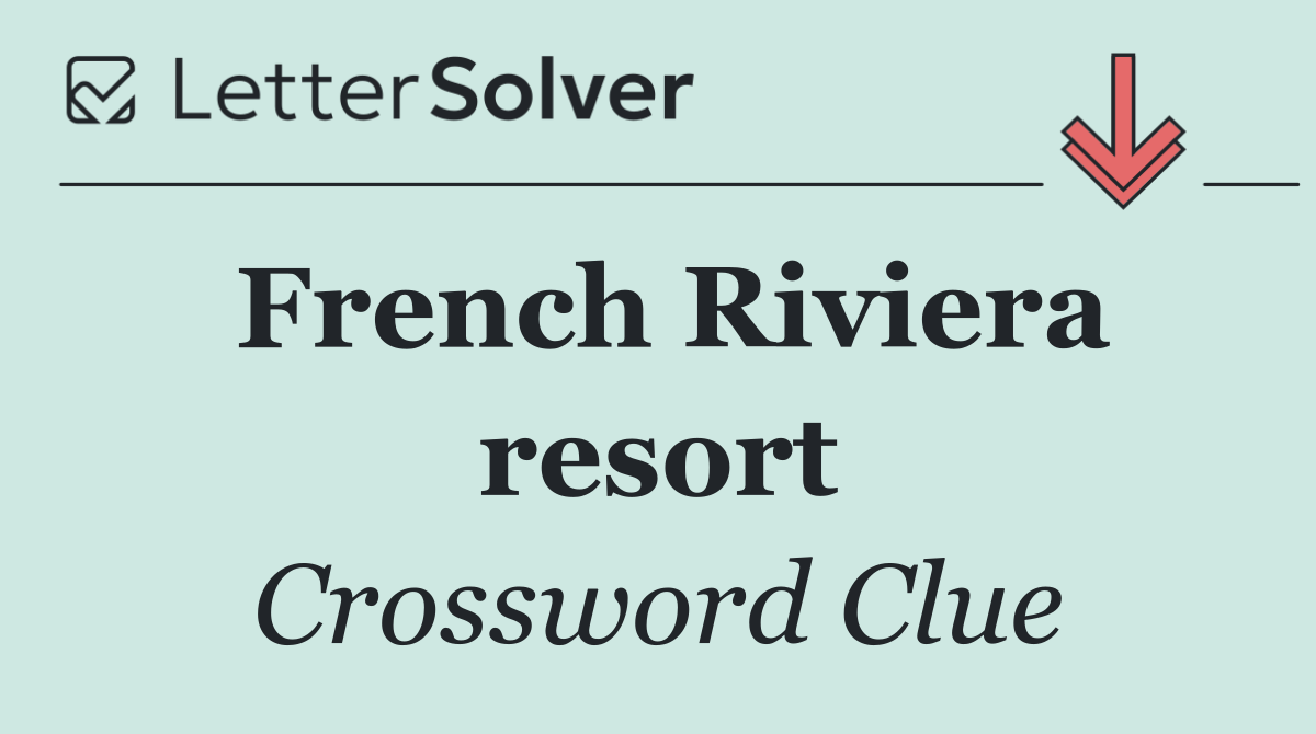 French Riviera resort
