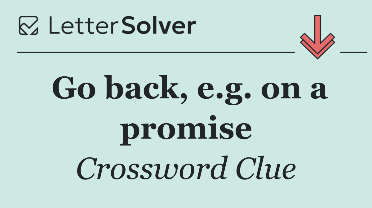 Go back, e.g. on a promise