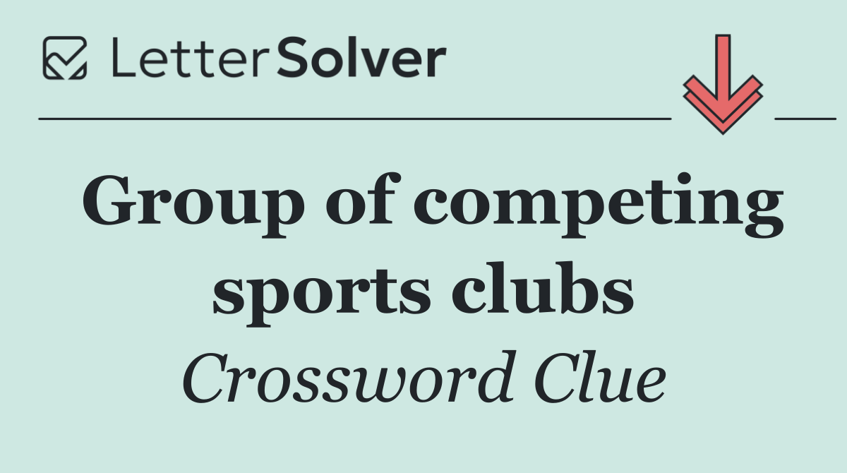 Group of competing sports clubs