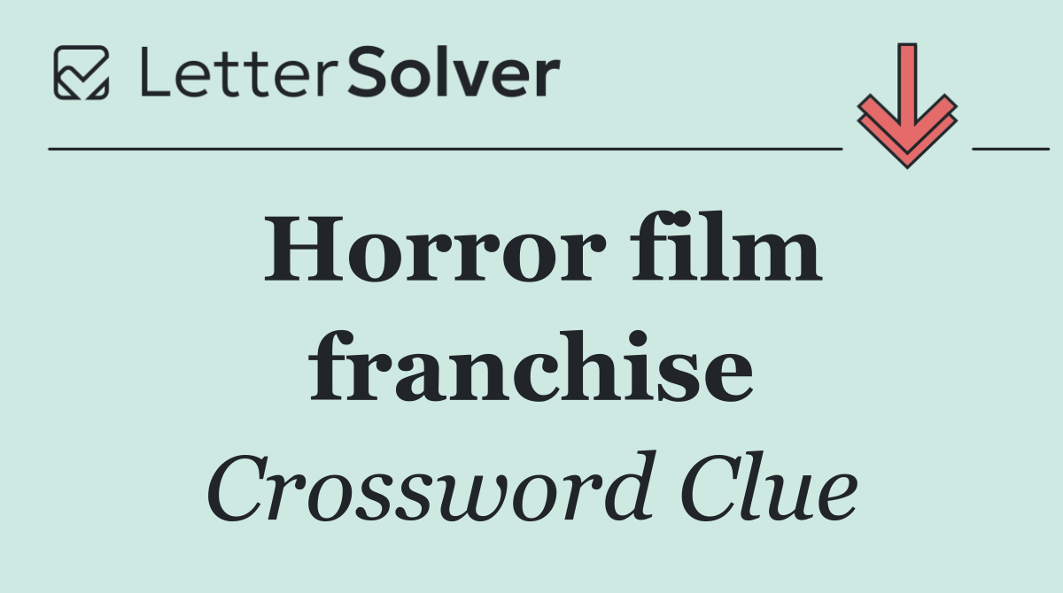 Horror film franchise