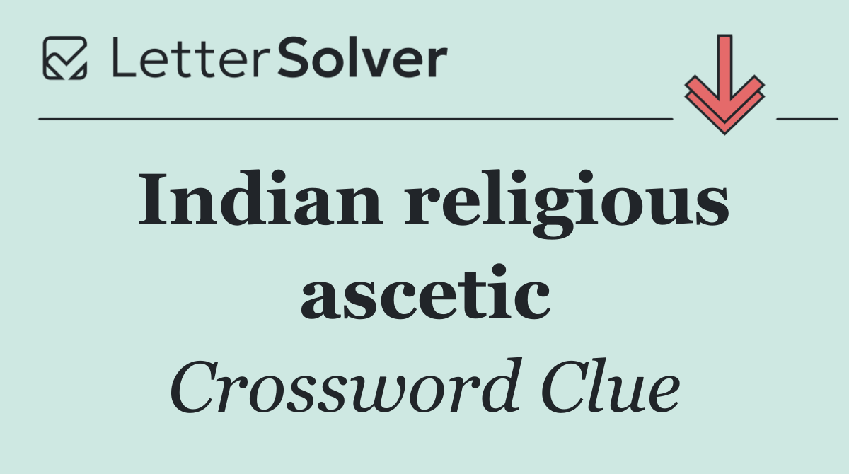 Indian religious ascetic