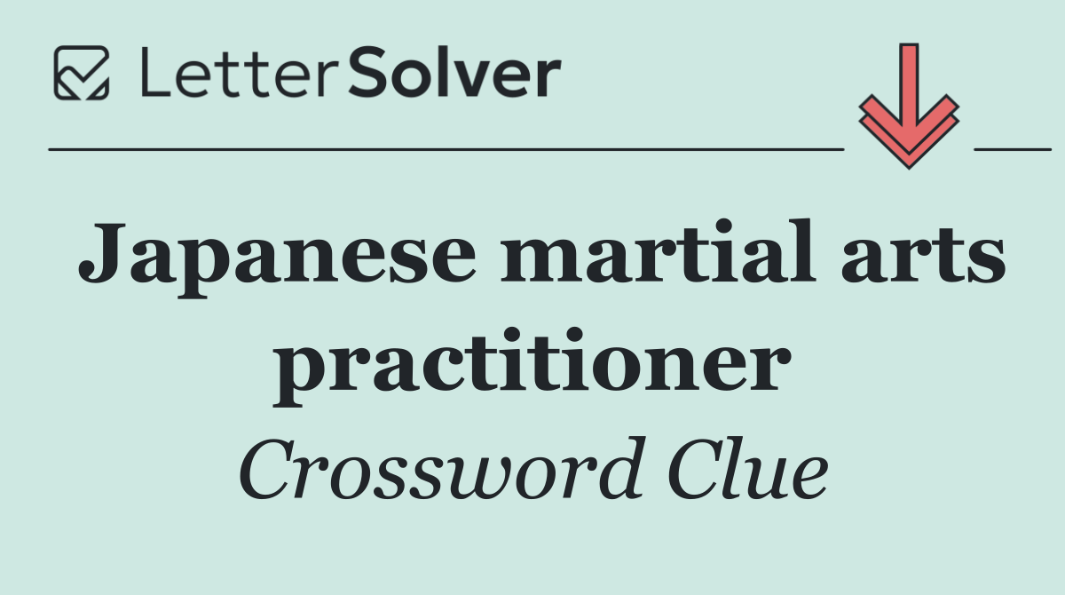 Japanese martial arts practitioner