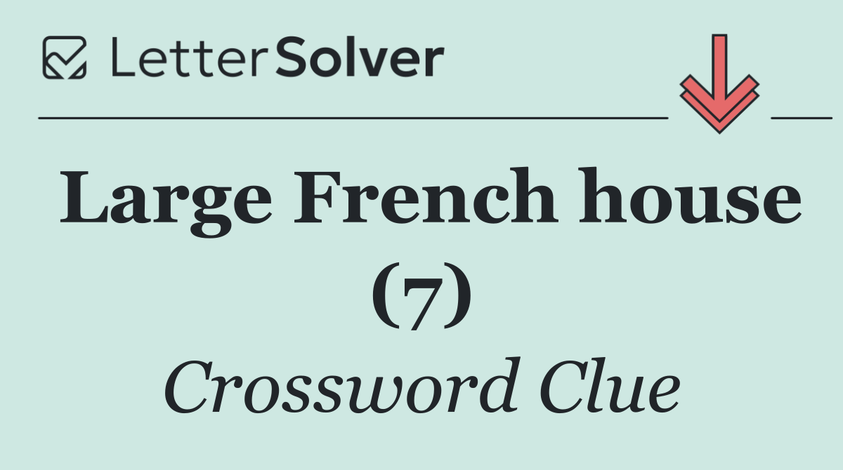 Large French house (7)