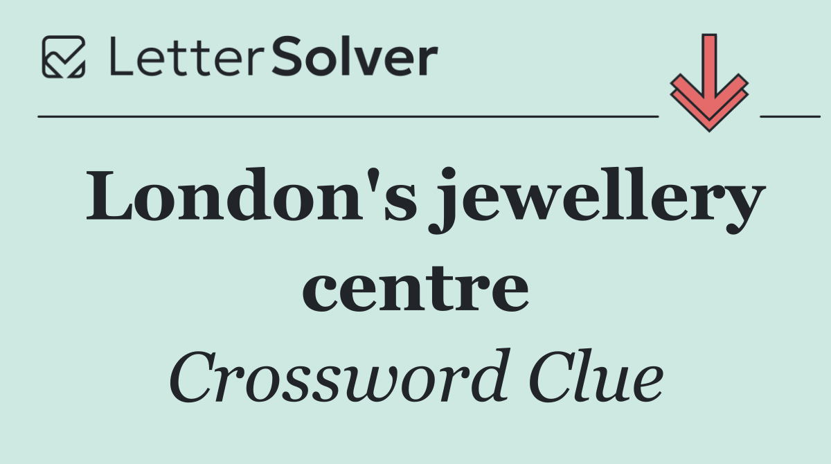 London's jewellery centre