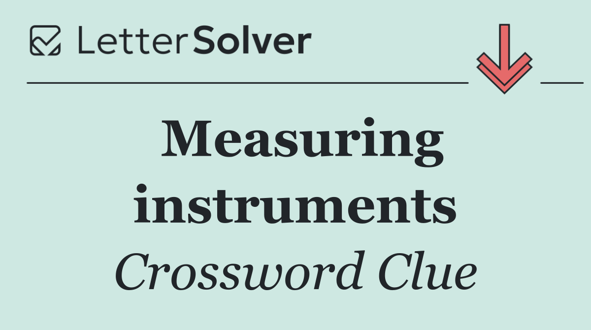 Measuring instruments