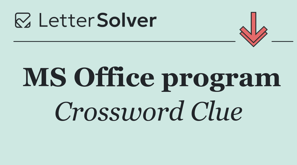 MS Office program
