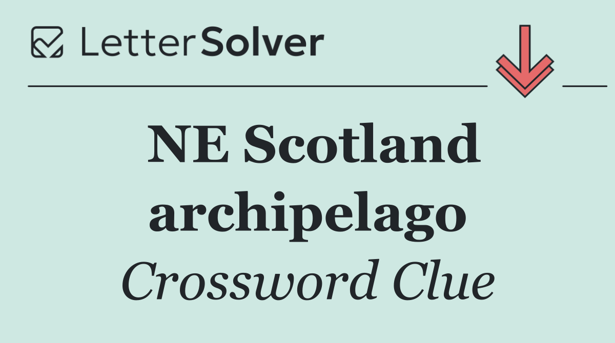 NE Scotland archipelago