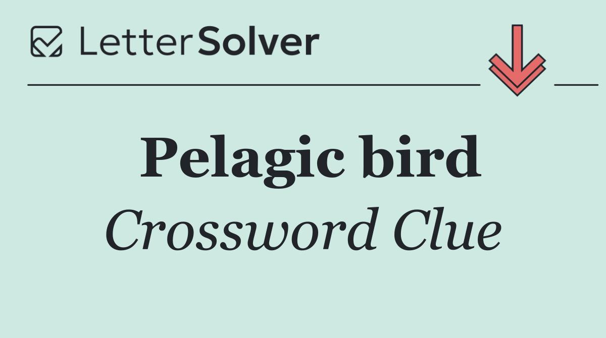 Pelagic bird