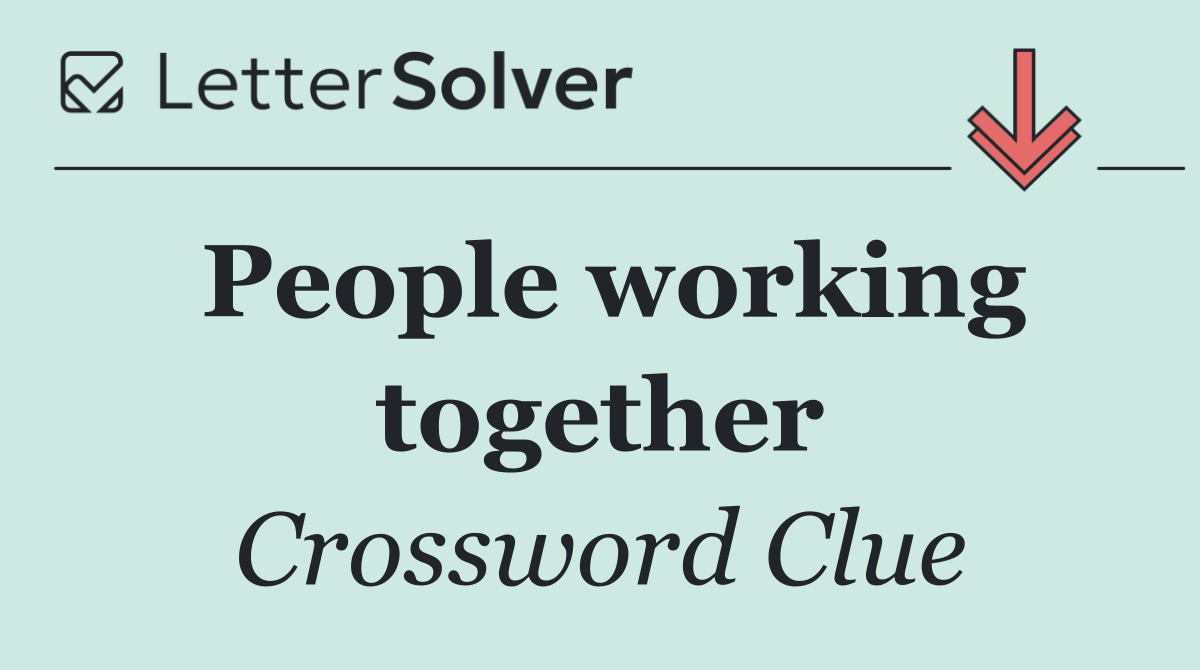 People working together