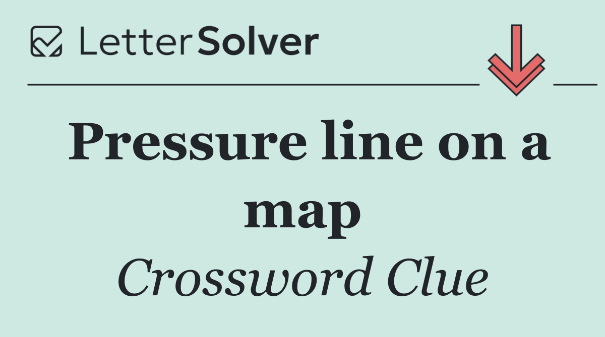 Pressure line on a map
