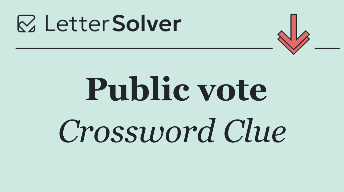 Public vote