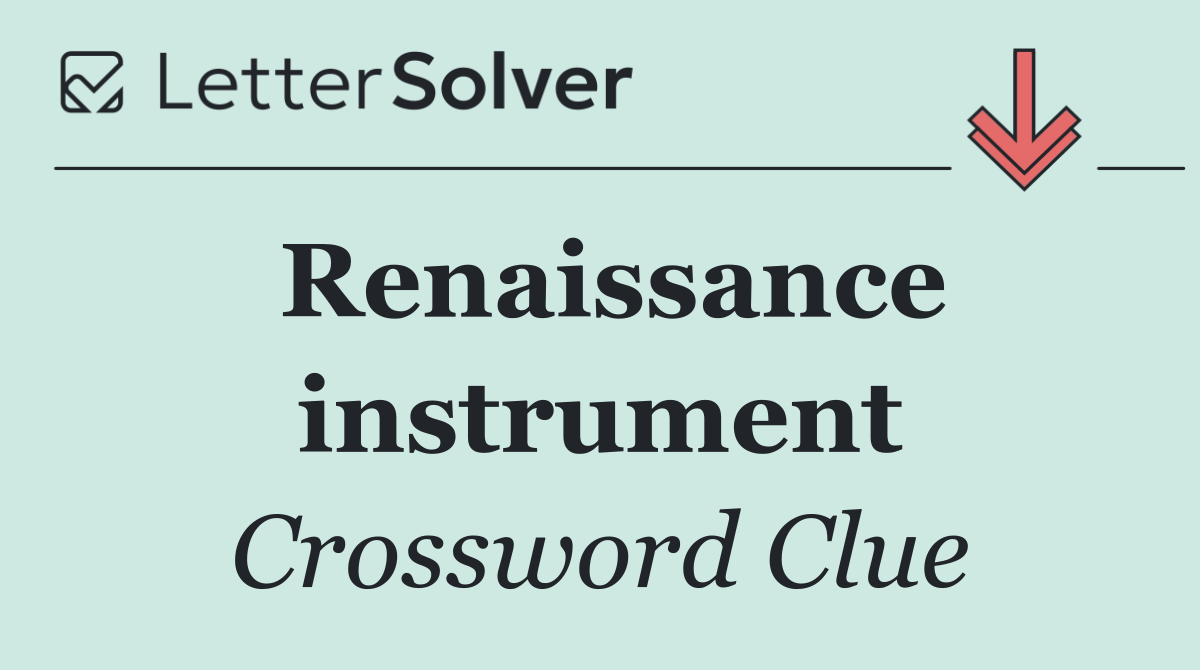 Renaissance instrument