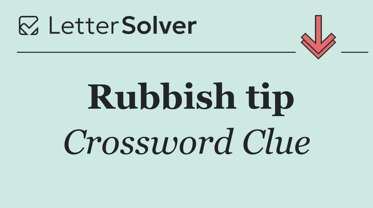 Rubbish tip