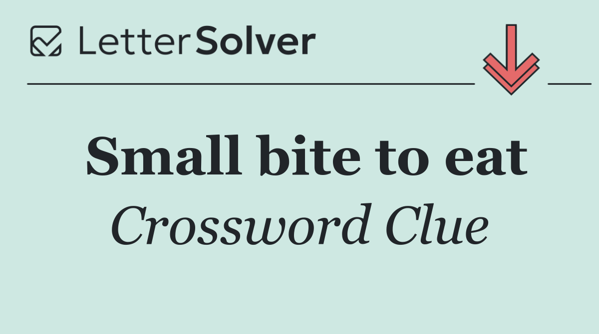 Small bite to eat