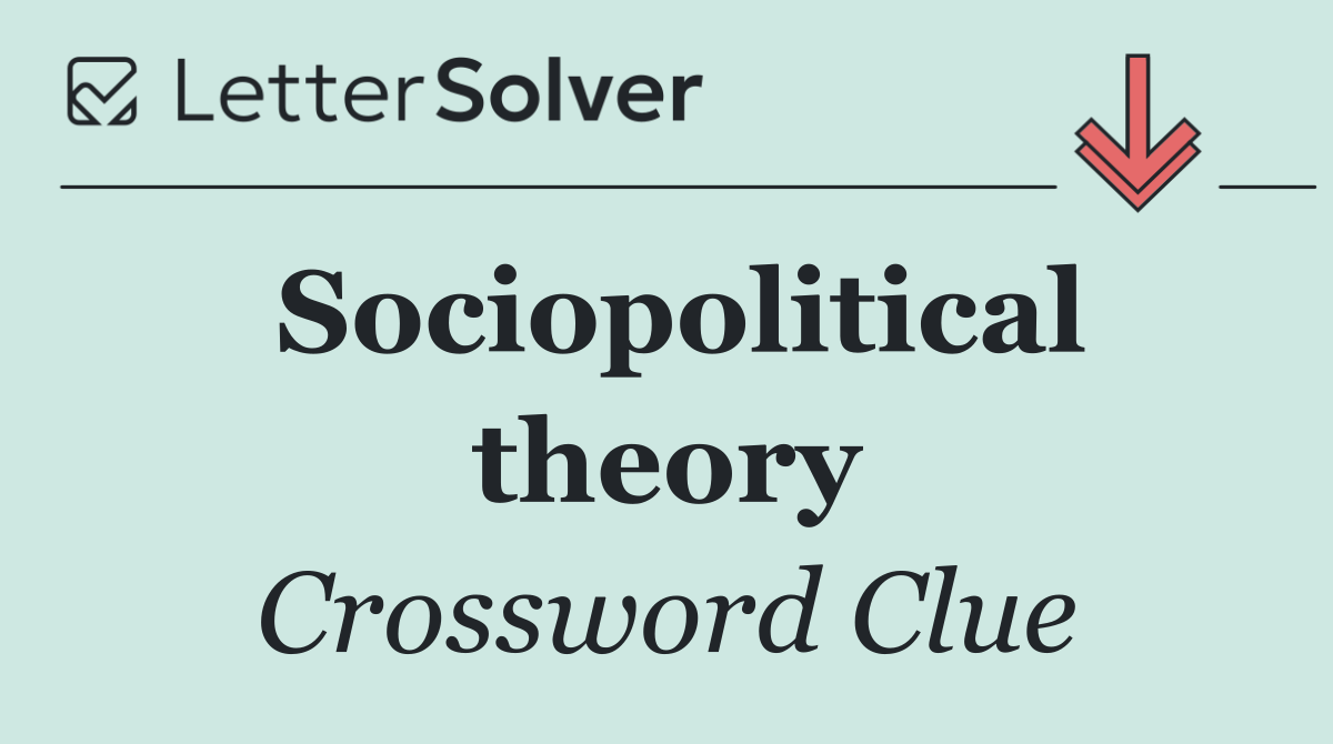 Sociopolitical theory