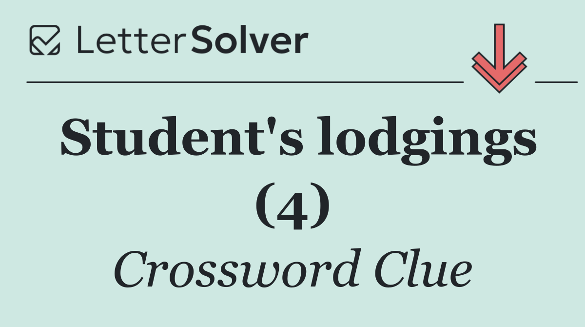 Student's lodgings (4)
