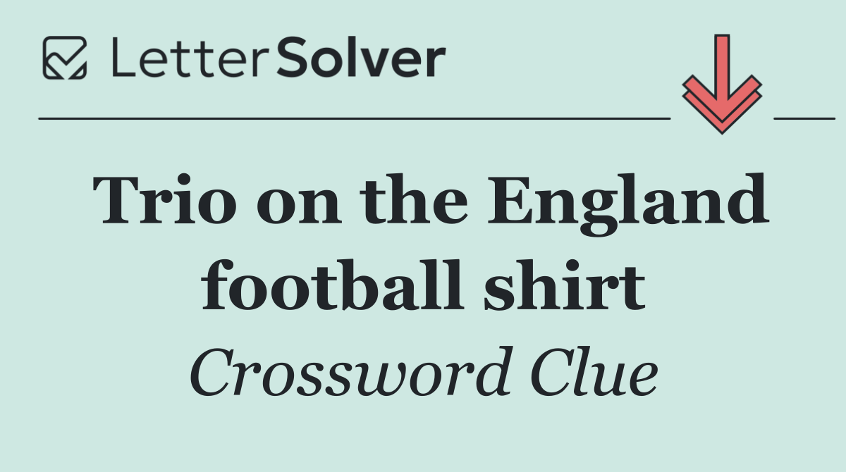 Trio on the England football shirt