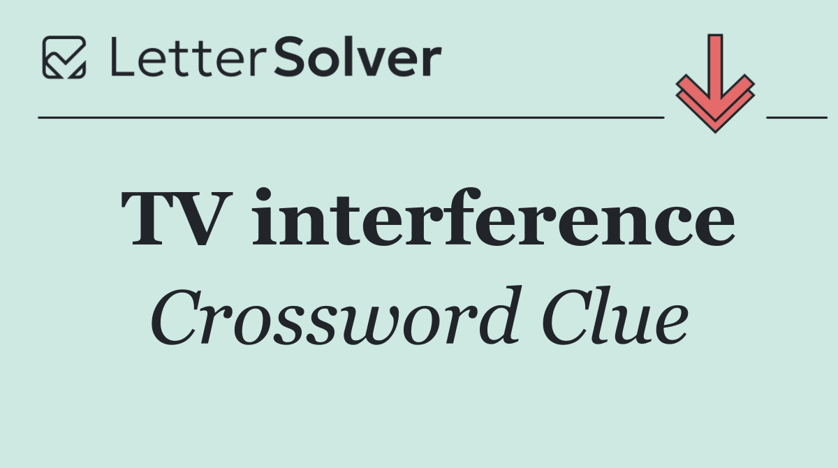 TV interference