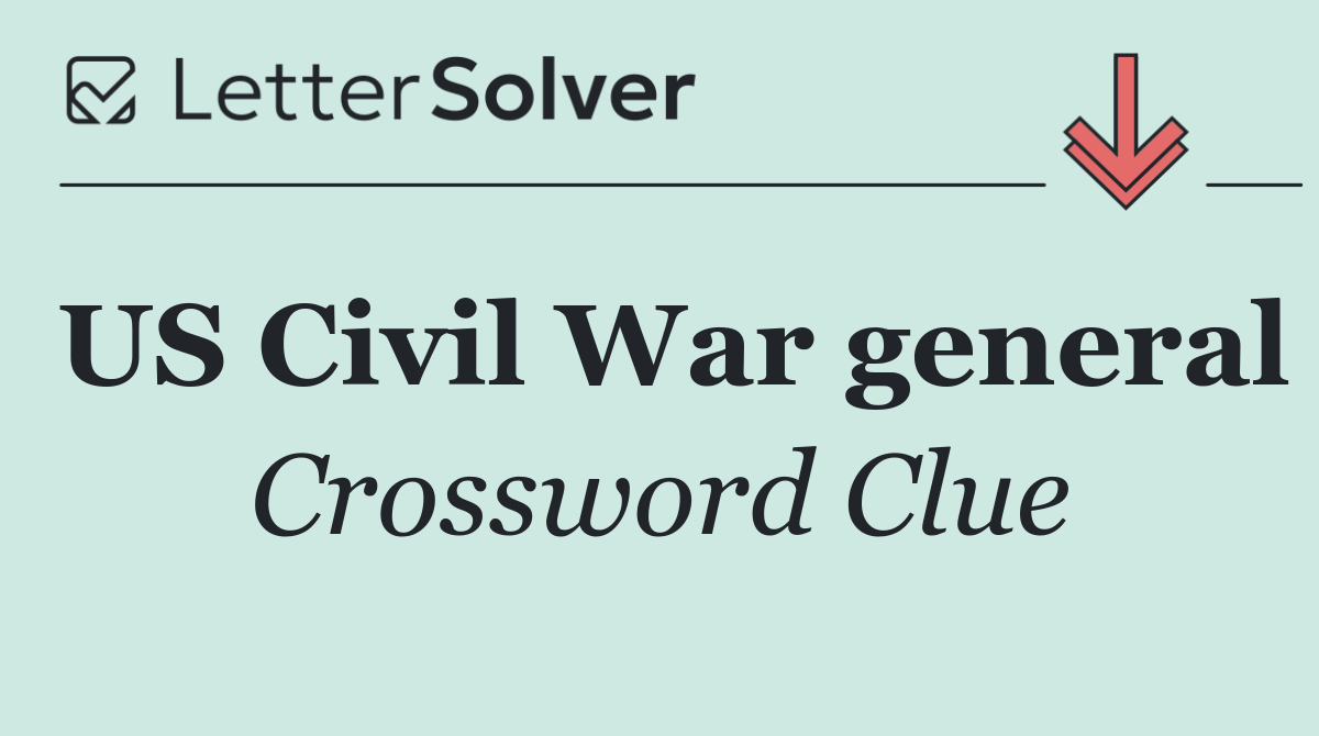 US Civil War general