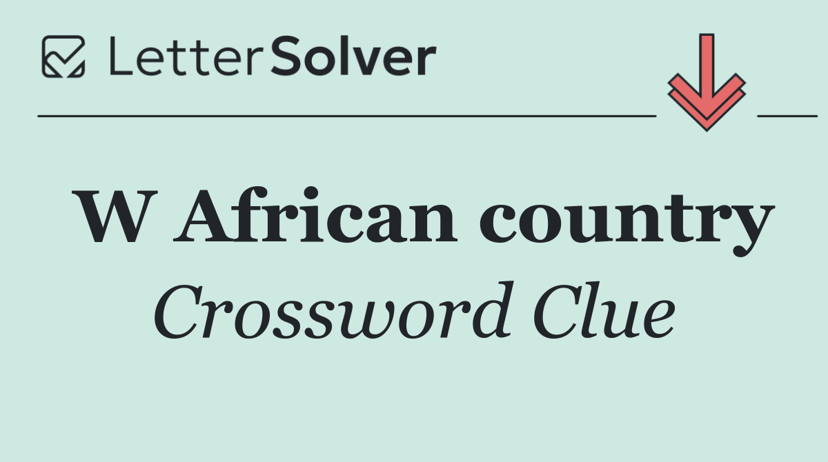 W African country