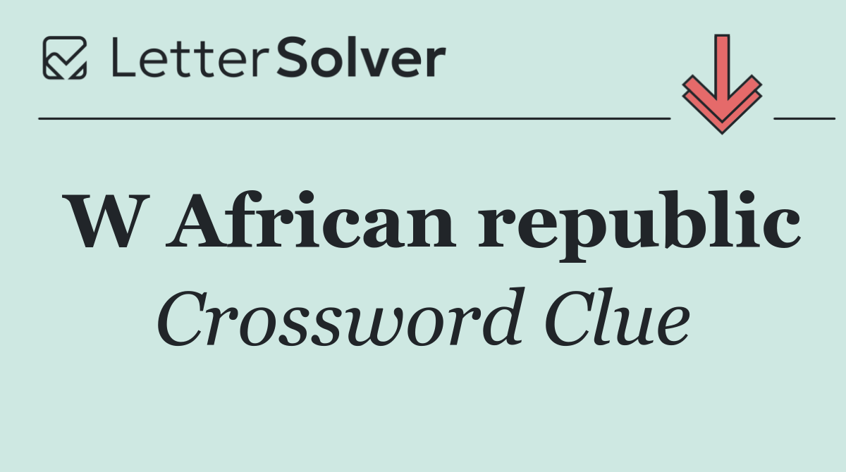 W African republic