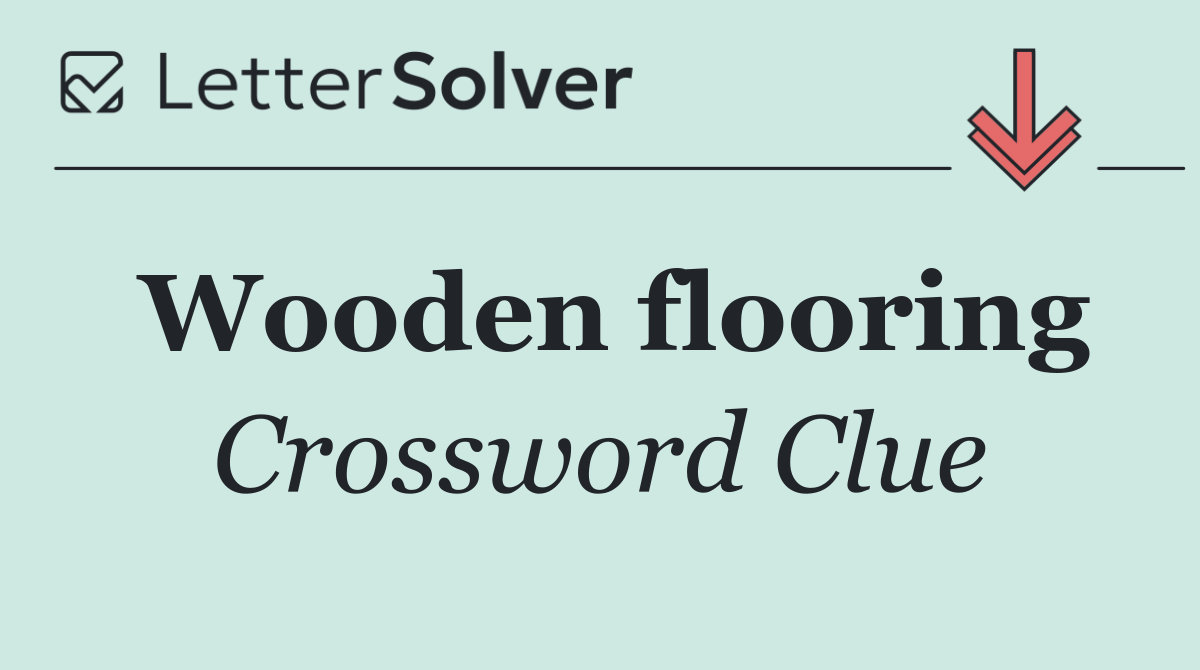 Wooden flooring