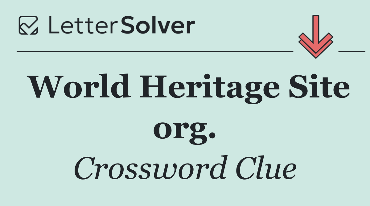 World Heritage Site org.