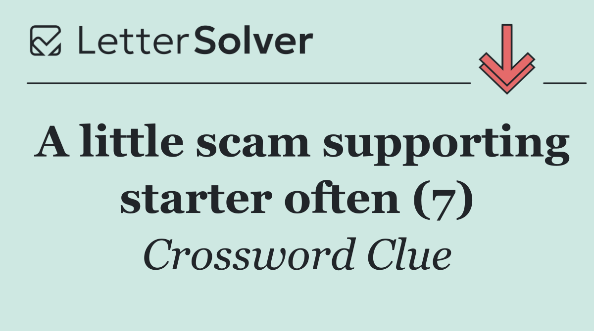 A little scam supporting starter often (7)