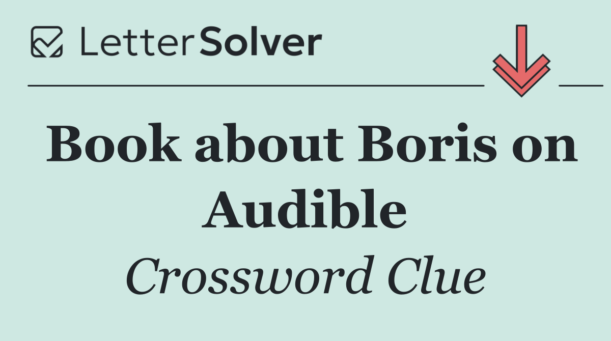 Book about Boris on Audible